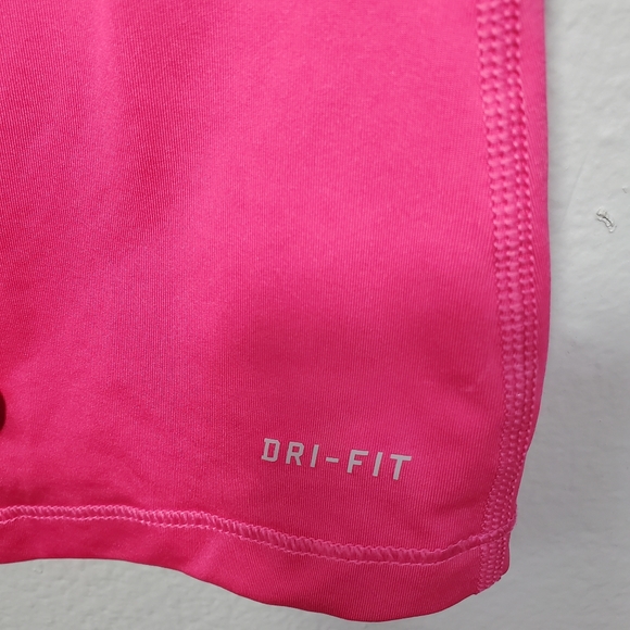 Nike Pro pink v-neck short sleeve top - Picture 6 of 9